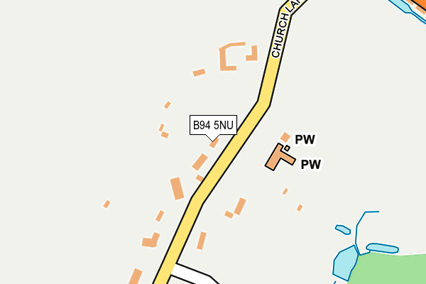 B94 5NU map - OS OpenMap – Local (Ordnance Survey)
