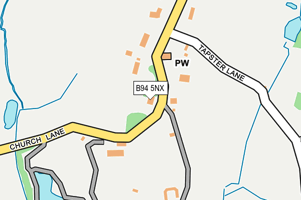 B94 5NX map - OS OpenMap – Local (Ordnance Survey)