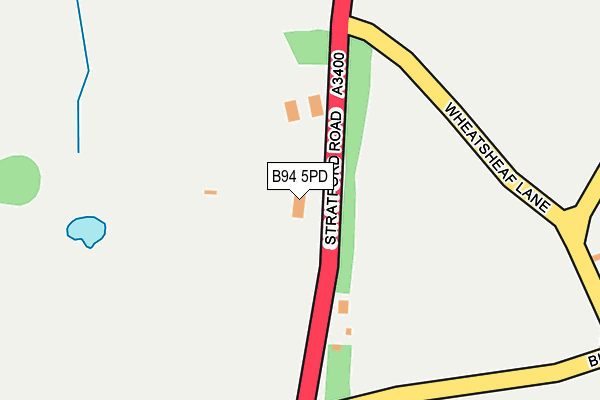 B94 5PD map - OS OpenMap – Local (Ordnance Survey)