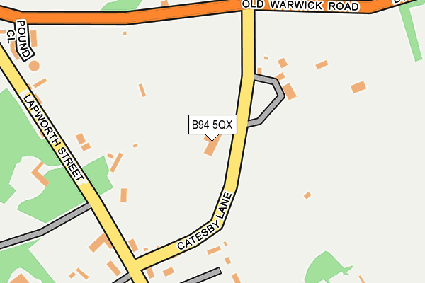 B94 5QX map - OS OpenMap – Local (Ordnance Survey)