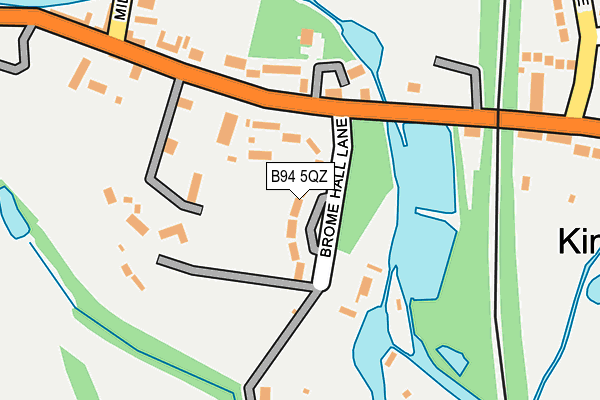 B94 5QZ map - OS OpenMap – Local (Ordnance Survey)