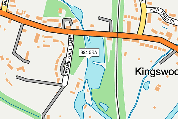B94 5RA map - OS OpenMap – Local (Ordnance Survey)