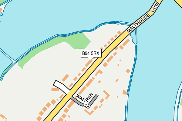 B94 5RX map - OS OpenMap – Local (Ordnance Survey)