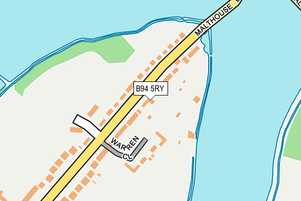 B94 5RY map - OS OpenMap – Local (Ordnance Survey)