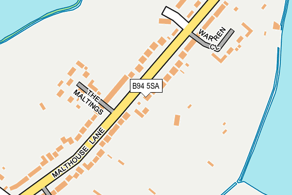 B94 5SA map - OS OpenMap – Local (Ordnance Survey)