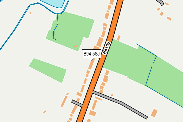 B94 5SJ map - OS OpenMap – Local (Ordnance Survey)