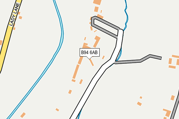B94 6AB map - OS OpenMap – Local (Ordnance Survey)
