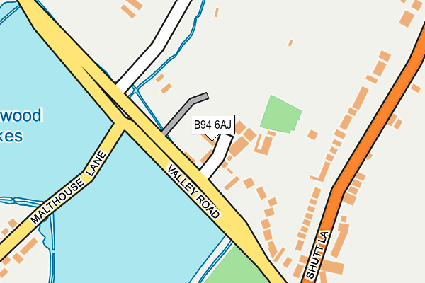 B94 6AJ map - OS OpenMap – Local (Ordnance Survey)