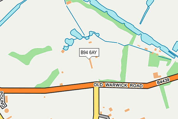 B94 6AY map - OS OpenMap – Local (Ordnance Survey)