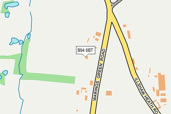 B94 6BT map - OS OpenMap – Local (Ordnance Survey)