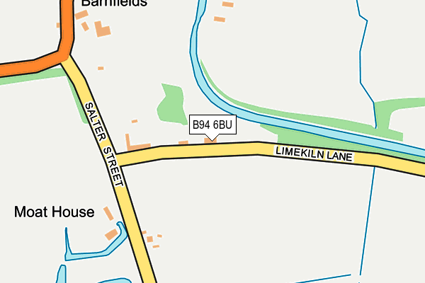 B94 6BU map - OS OpenMap – Local (Ordnance Survey)