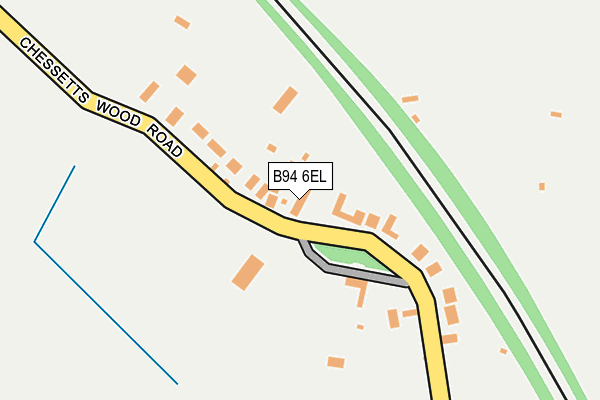 B94 6EL map - OS OpenMap – Local (Ordnance Survey)