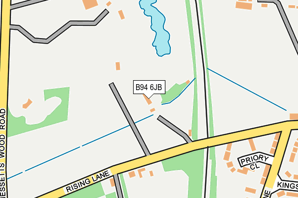 B94 6JB map - OS OpenMap – Local (Ordnance Survey)