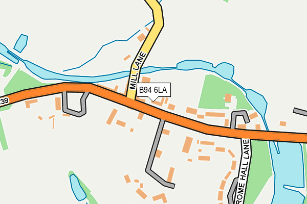 B94 6LA map - OS OpenMap – Local (Ordnance Survey)