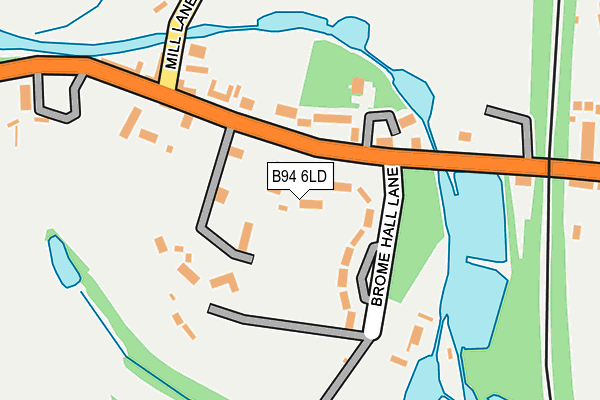 B94 6LD map - OS OpenMap – Local (Ordnance Survey)