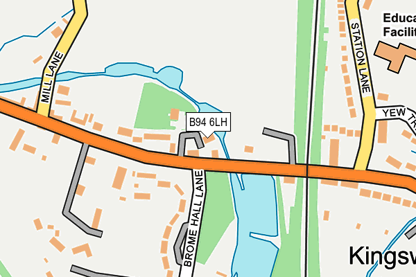 B94 6LH map - OS OpenMap – Local (Ordnance Survey)
