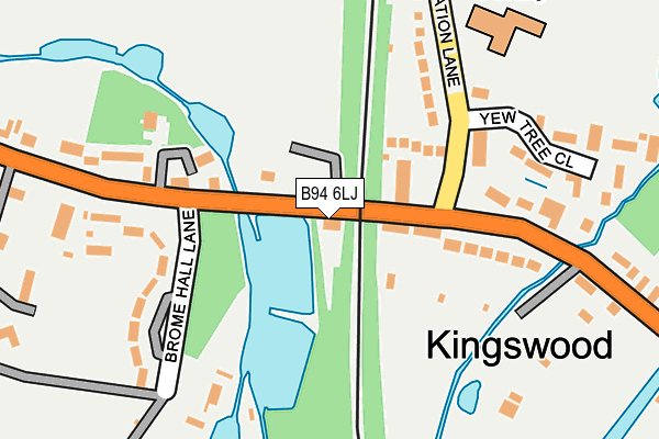 B94 6LJ map - OS OpenMap – Local (Ordnance Survey)