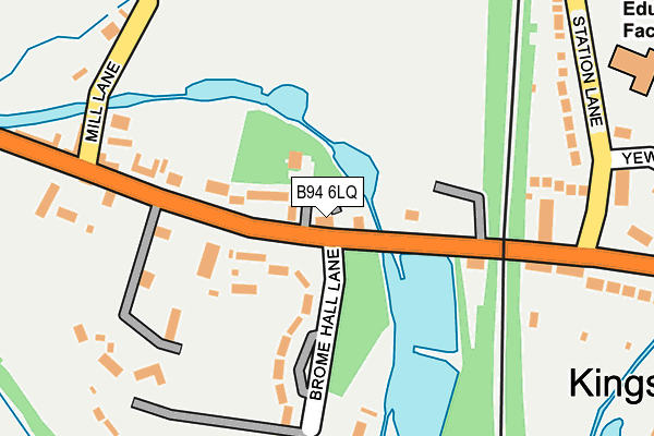 B94 6LQ map - OS OpenMap – Local (Ordnance Survey)