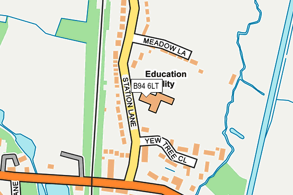 B94 6LT map - OS OpenMap – Local (Ordnance Survey)