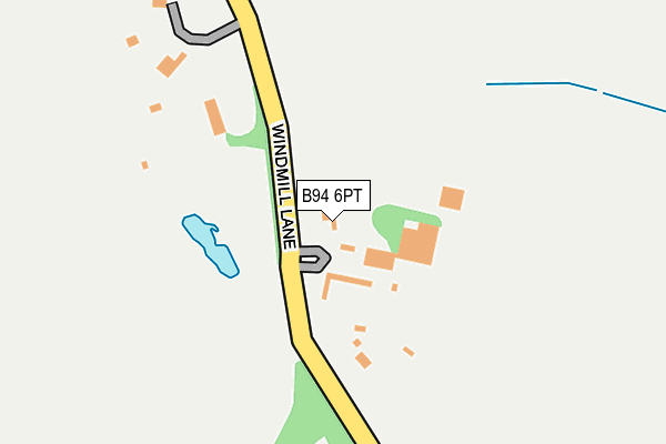 B94 6PT map - OS OpenMap – Local (Ordnance Survey)