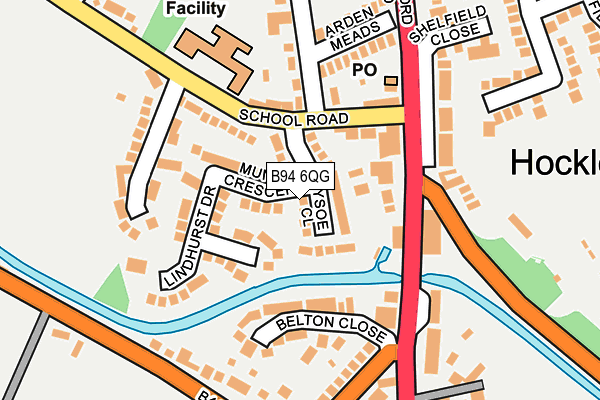 B94 6QG map - OS OpenMap – Local (Ordnance Survey)