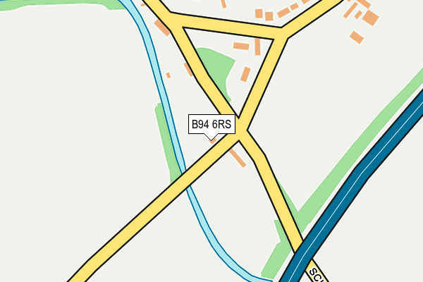 B94 6RS map - OS OpenMap – Local (Ordnance Survey)