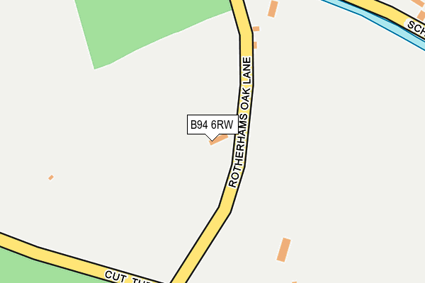 B94 6RW map - OS OpenMap – Local (Ordnance Survey)