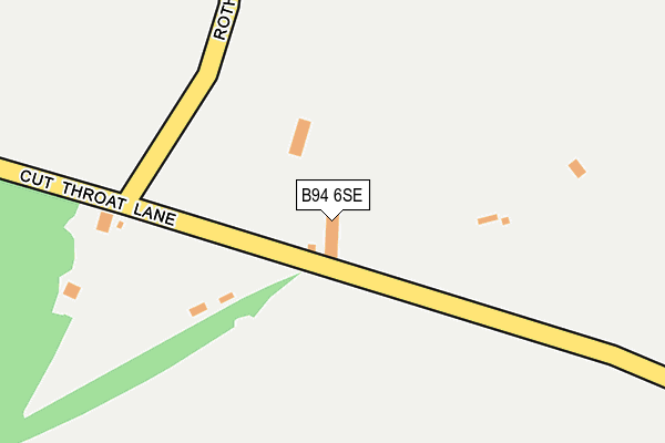 B94 6SE map - OS OpenMap – Local (Ordnance Survey)