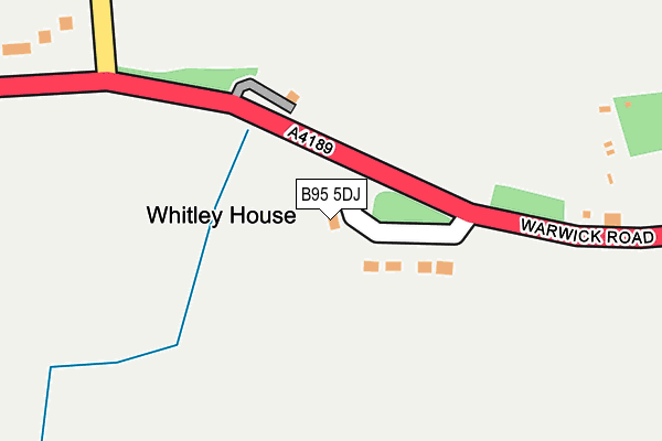 B95 5DJ map - OS OpenMap – Local (Ordnance Survey)