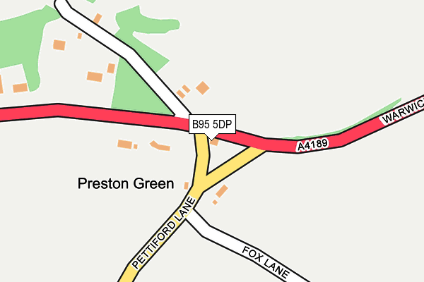 B95 5DP map - OS OpenMap – Local (Ordnance Survey)