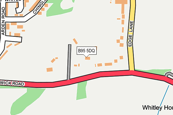 B95 5DQ map - OS OpenMap – Local (Ordnance Survey)