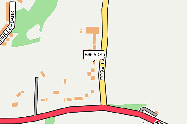 B95 5DS map - OS OpenMap – Local (Ordnance Survey)