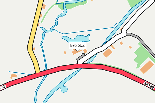 B95 5DZ map - OS OpenMap – Local (Ordnance Survey)