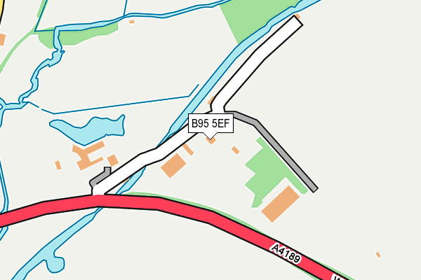 B95 5EF map - OS OpenMap – Local (Ordnance Survey)