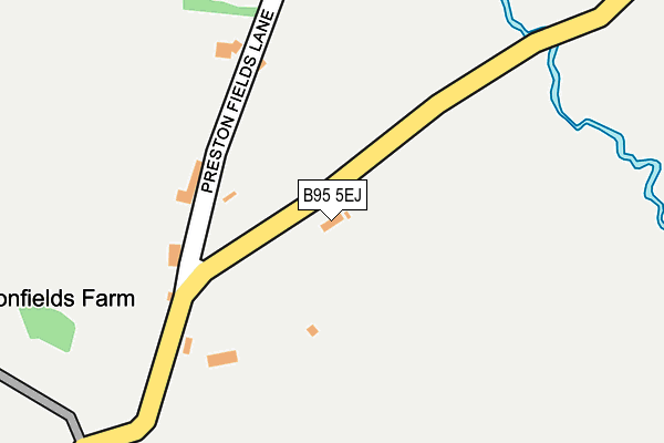 B95 5EJ map - OS OpenMap – Local (Ordnance Survey)