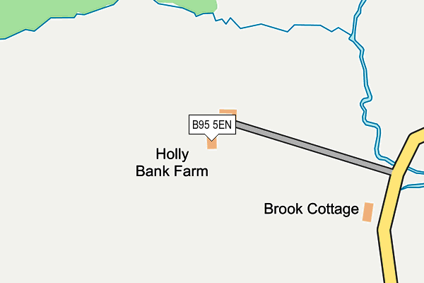 B95 5EN map - OS OpenMap – Local (Ordnance Survey)