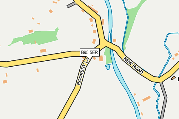 B95 5ER map - OS OpenMap – Local (Ordnance Survey)