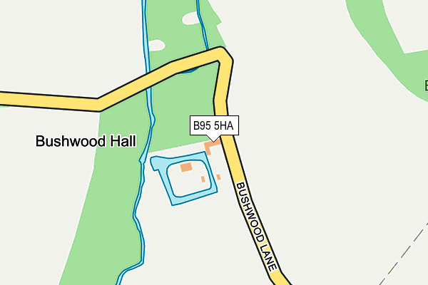 B95 5HA map - OS OpenMap – Local (Ordnance Survey)