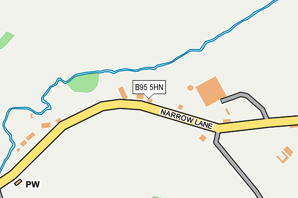 B95 5HN map - OS OpenMap – Local (Ordnance Survey)