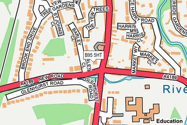 B95 5HT map - OS OpenMap – Local (Ordnance Survey)