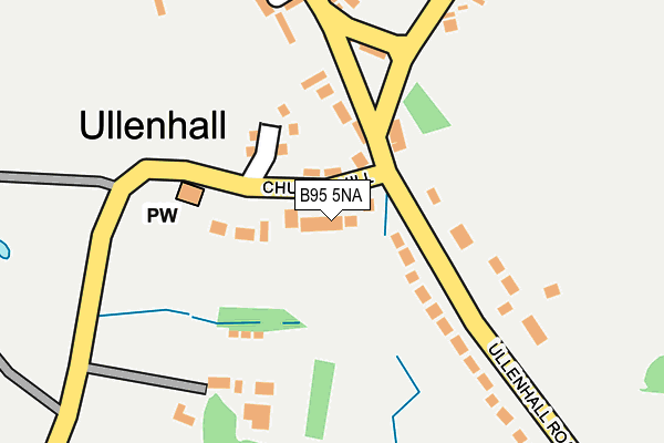 B95 5NA map - OS OpenMap – Local (Ordnance Survey)