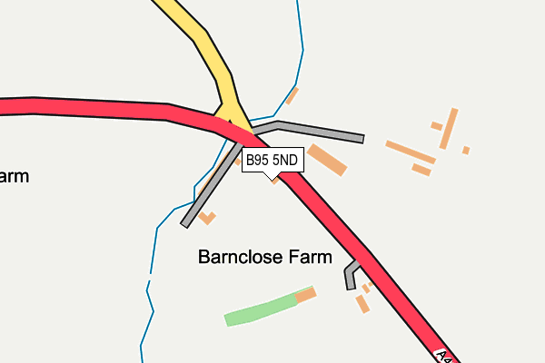 B95 5ND map - OS OpenMap – Local (Ordnance Survey)