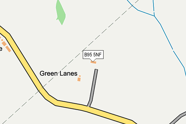 B95 5NF map - OS OpenMap – Local (Ordnance Survey)