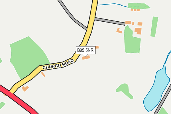 B95 5NR map - OS OpenMap – Local (Ordnance Survey)