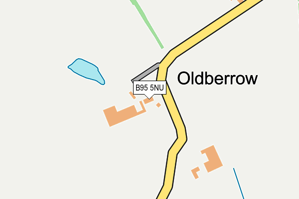 B95 5NU map - OS OpenMap – Local (Ordnance Survey)