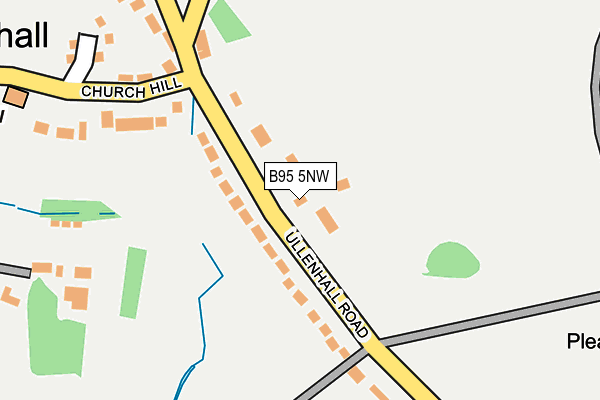 B95 5NW map - OS OpenMap – Local (Ordnance Survey)