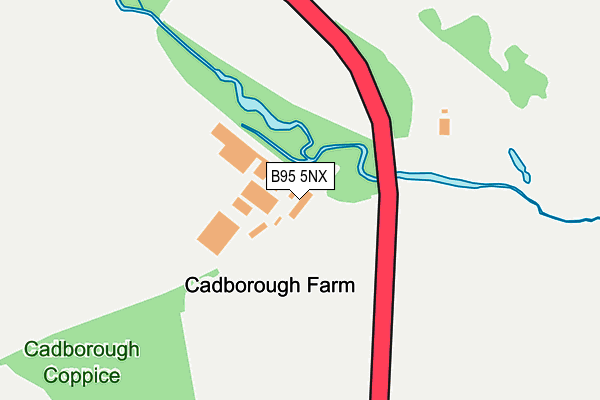 B95 5NX map - OS OpenMap – Local (Ordnance Survey)