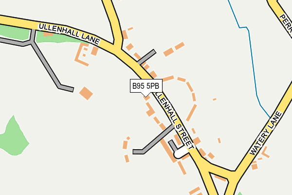 B95 5PB map - OS OpenMap – Local (Ordnance Survey)