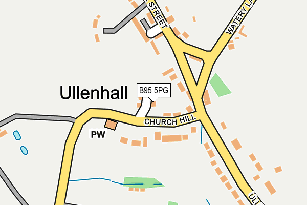 B95 5PG map - OS OpenMap – Local (Ordnance Survey)