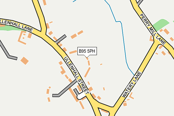 B95 5PH map - OS OpenMap – Local (Ordnance Survey)